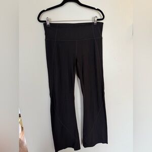 Athleta Pull On Black Yoga Leggings Size Large Petite